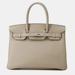 Hermes: Сумка на руку  Birkin 30 с надписями