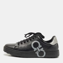 Salvatore Ferragamo: Чёрные кроссовки  Gancini
