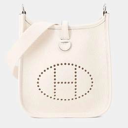 Hermes: Белая сумка через плечо 