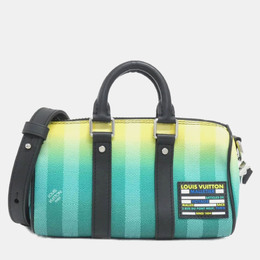 Louis Vuitton: Сумка  Keepall в полоску