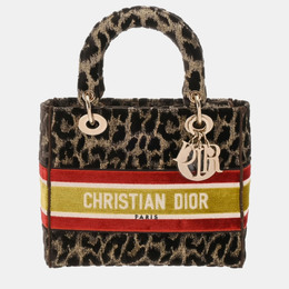 Dior: Сумка с леопардовым принтом 