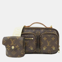 Louis Vuitton: Коричневая сумка через плечо 