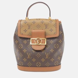 Louis Vuitton: Коричневый рюкзак 