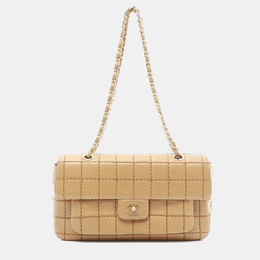 Chanel: Бежевая сумка 