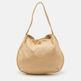 Tory Burch: Светлая сумка  Hobo