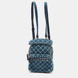 Valentino: Синий рюкзак  Rockstud