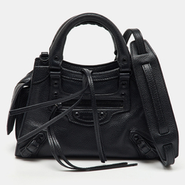 Balenciaga: Чёрная сумка  Neo Classic City