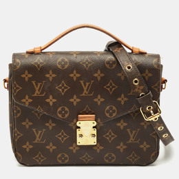 Louis Vuitton: Коричневая сумка  Pochette
