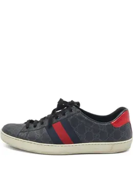 Gucci Pre-Owned: Чёрные кроссовки 
