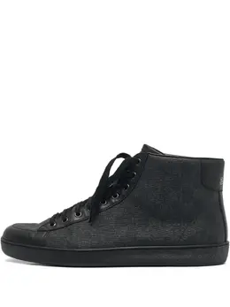 Gucci Pre-Owned: Чёрные кроссовки 