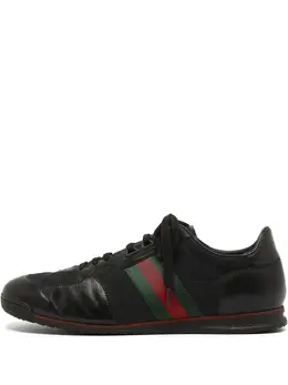 Gucci Pre-Owned: Чёрные кроссовки 