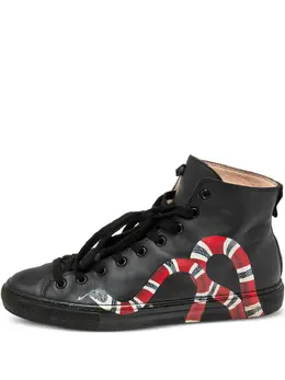 Gucci Pre-Owned: Чёрные кроссовки 