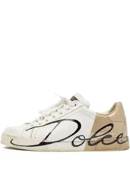 Dolce & Gabbana Pre-Owned: Белые кроссовки 