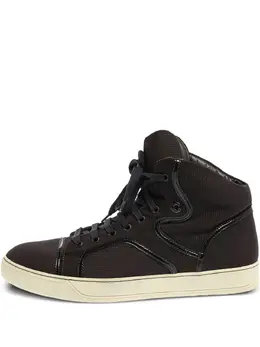 Lanvin Pre-Owned: Бордовые кроссовки 