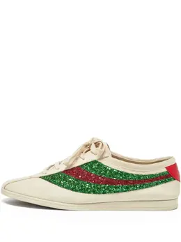 Gucci Pre-Owned: Зелёные кроссовки 