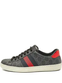 Gucci Pre-Owned: Чёрные кроссовки 