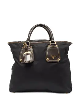 Prada Pre-Owned: Чёрная сумка-шоппер 