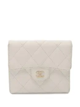 CHANEL Pre-Owned: Белый кошелёк 