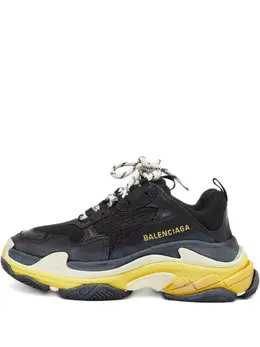Balenciaga Pre-Owned: Чёрные кроссовки 