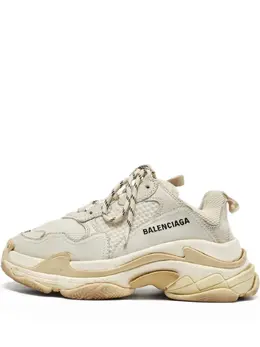 Balenciaga Pre-Owned: Светлые кроссовки 