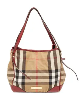 Burberry Pre-Owned: Бордовая сумка-шоппер 