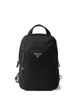 Prada: Чёрный рюкзак 