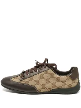 Gucci Pre-Owned: Коричневые кроссовки 