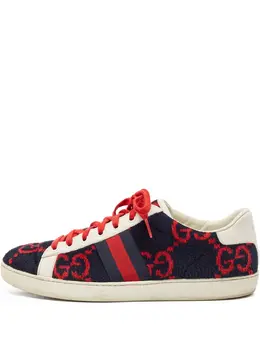 Gucci Pre-Owned: Синие кроссовки 