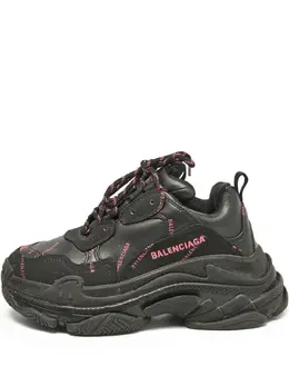 Balenciaga Pre-Owned: Чёрные кроссовки 
