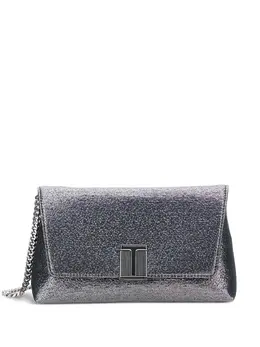 TOM FORD: Серебристый клатч 