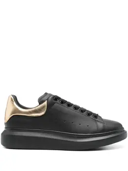 Alexander McQueen: Чёрные кроссовки  Oversized