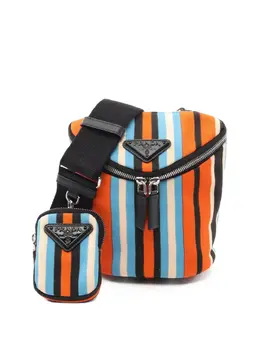 Prada Pre-Owned: Сумка в полоску 