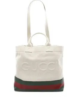 Gucci Pre-Owned: Сумка-шоппер в полоску 