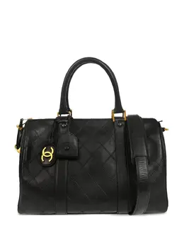 CHANEL Pre-Owned: Чёрная спортивная сумка 