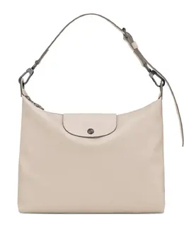 Longchamp: Белая сумка  Le Pliage
