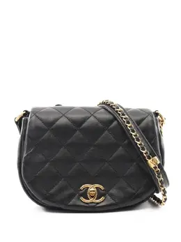 CHANEL Pre-Owned: Чёрная сумка 