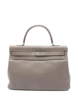 Hermès Pre-Owned: Коричневая сумка-шоппер 