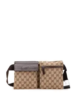 Gucci Pre-Owned: Коричневая поясная сумка 