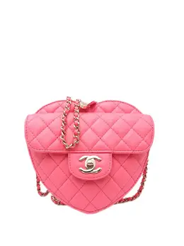 CHANEL Pre-Owned: Розовая сумка через плечо 