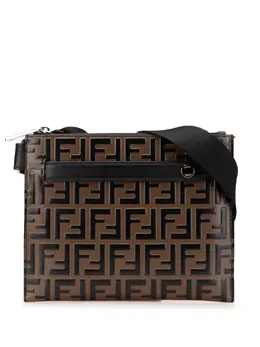 Fendi Pre-Owned: Коричневая сумка через плечо 