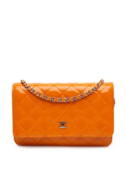 CHANEL Pre-Owned: Оранжевый кошелёк 