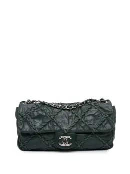 CHANEL Pre-Owned: Зелёная сумка 