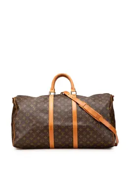 Louis Vuitton Pre-Owned: Коричневая дорожная сумка 