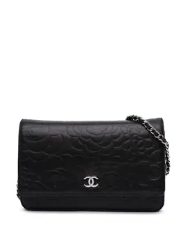 CHANEL Pre-Owned: Чёрный кошелёк 