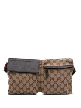Gucci Pre-Owned: Коричневая поясная сумка 