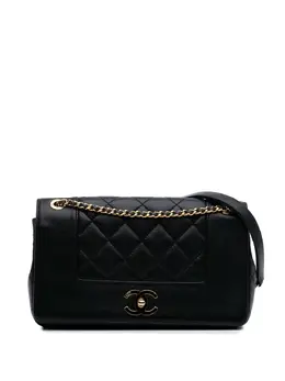 CHANEL Pre-Owned: Чёрная сумка через плечо 