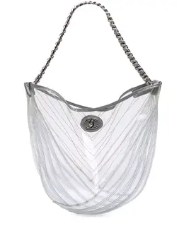 CHANEL Pre-Owned: Серебристая сумка 
