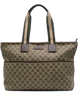 Gucci Pre-Owned: Коричневая сумка-шоппер 