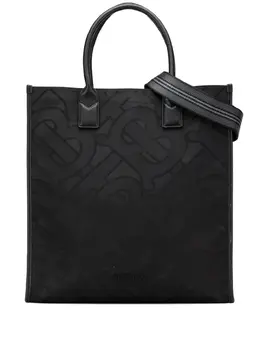 Burberry Pre-Owned: Чёрная сумка-шоппер 