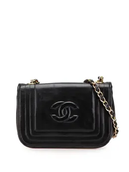CHANEL Pre-Owned: Чёрная сумка через плечо 